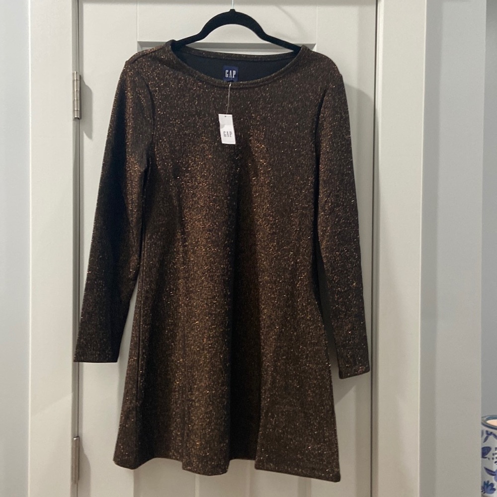 GAP Brown Long Sleeve Dress